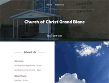 Tablet Screenshot of churchofchrist-grandblanc.com